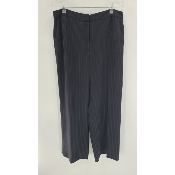 Ann Taylor LOFT Pants - Ann Taylor LOFT Women Laura Pinstripe Dress Pants Size 12 Black Gray Work‎ Lined